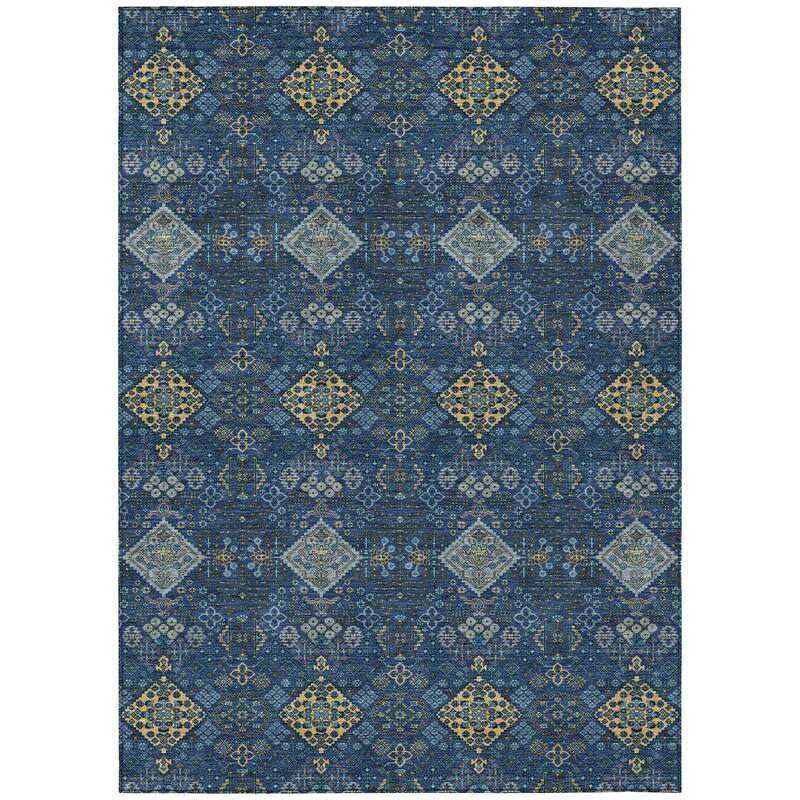 Machine Washable Indoor/ Outdoor Global Flory Chantille Rug