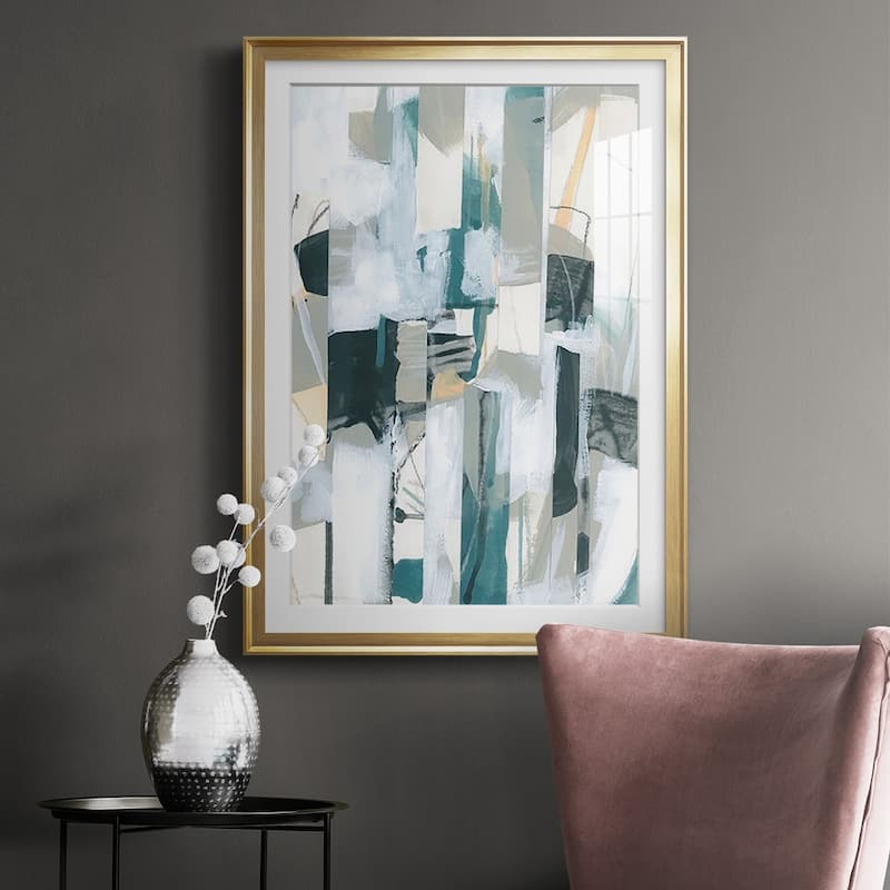 Sea Cavern Strata IV Premium Framed Print - Ready to Hang