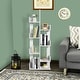 preview thumbnail 11 of 9, Gymax 6 Tier S-Shaped Bookshelf Storage Display Bookcase Decor Z-Shelf - 31.5'' x 9'' x 75''