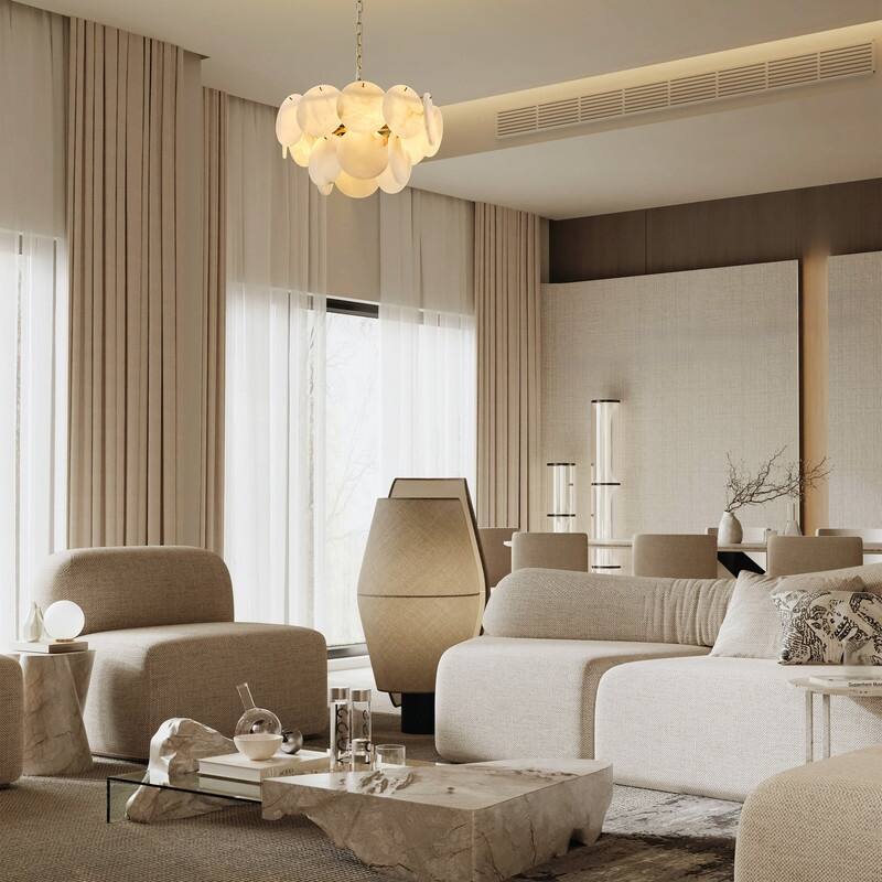 KAYLA Modern Natural Marble Living Room Chandeliers