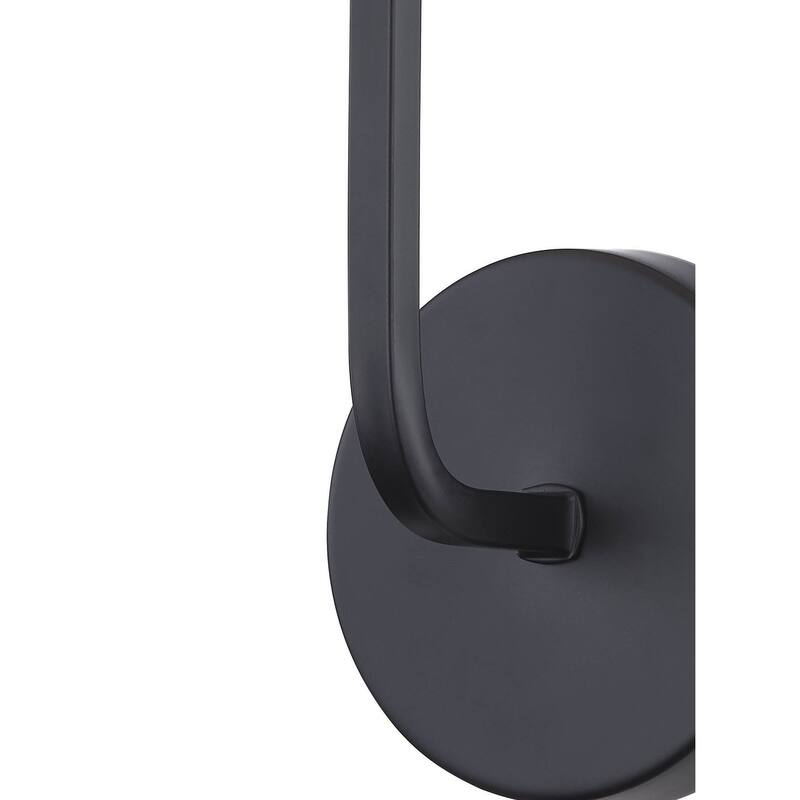 Alford Metal Plug-in Wall Sconce, Matte Black - Matte Black