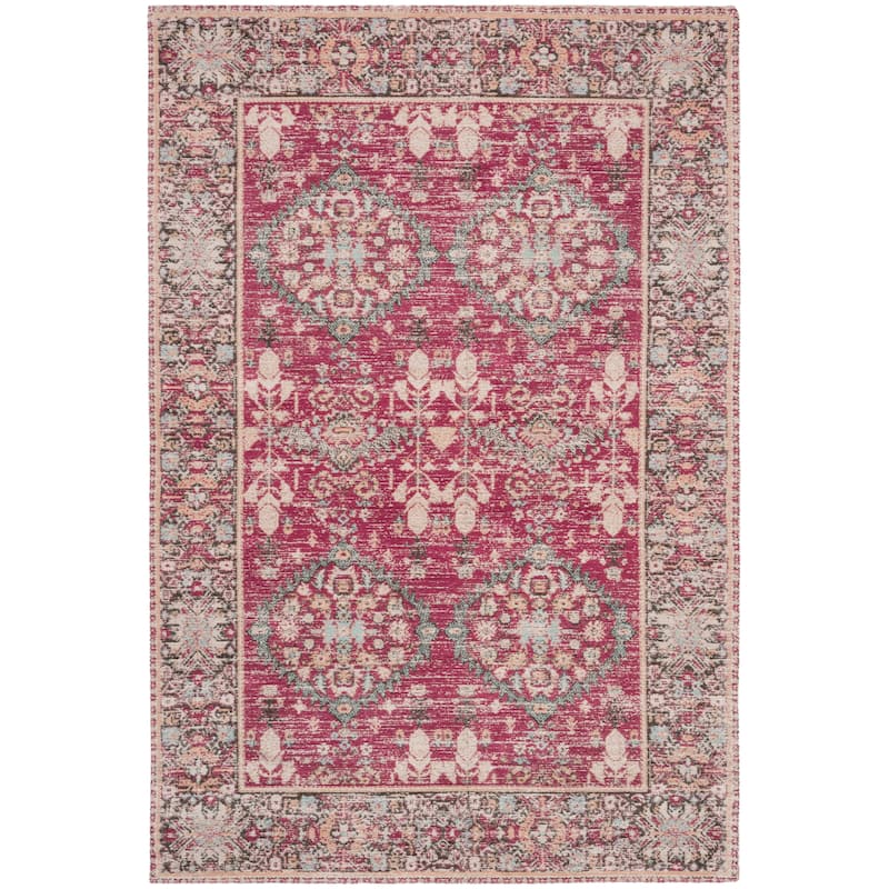 SAFAVIEH Classic Vintage Boho Ourania Distressed Oriental Cotton Rug