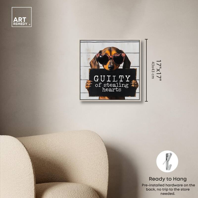 Guilty of Stealing Hearts Canvas by Art Remedy