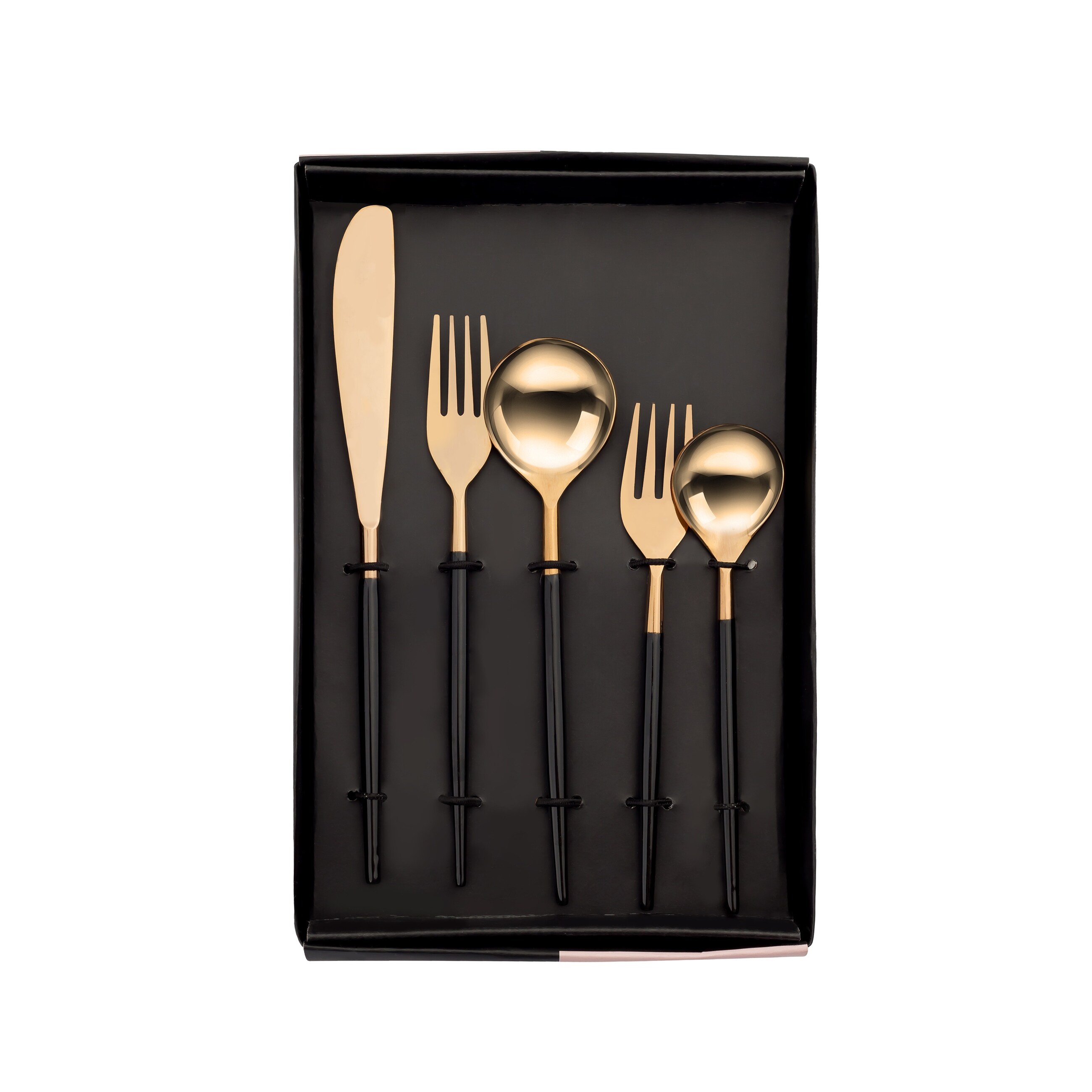 Stainless Steel Rose Gold And Black 20 Pc Flatware Set On Sale Overstock 30269967 Get the bold modern and traditional flatware on credit that you we're looking for! stainless steel rose gold and black 20 pc flatware set