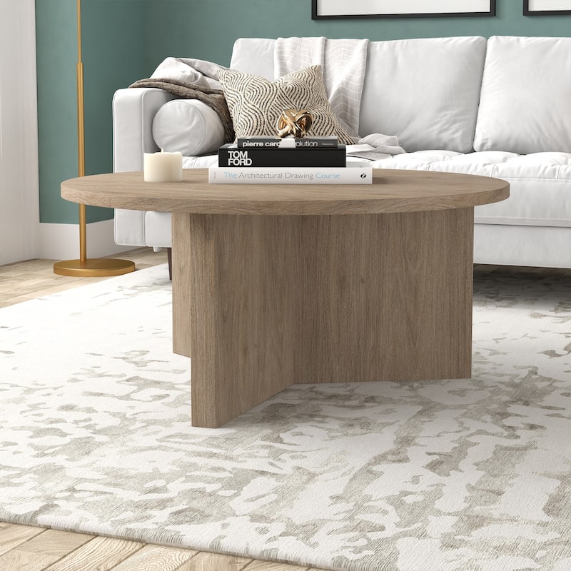 Anders 36" Wide Round Coffee Table