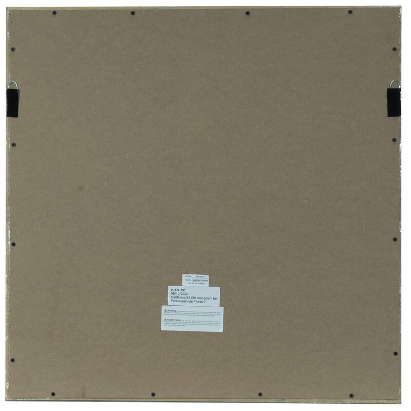 HUJI Gold and Silver Feather Wreath Shadow Box Wall Decor