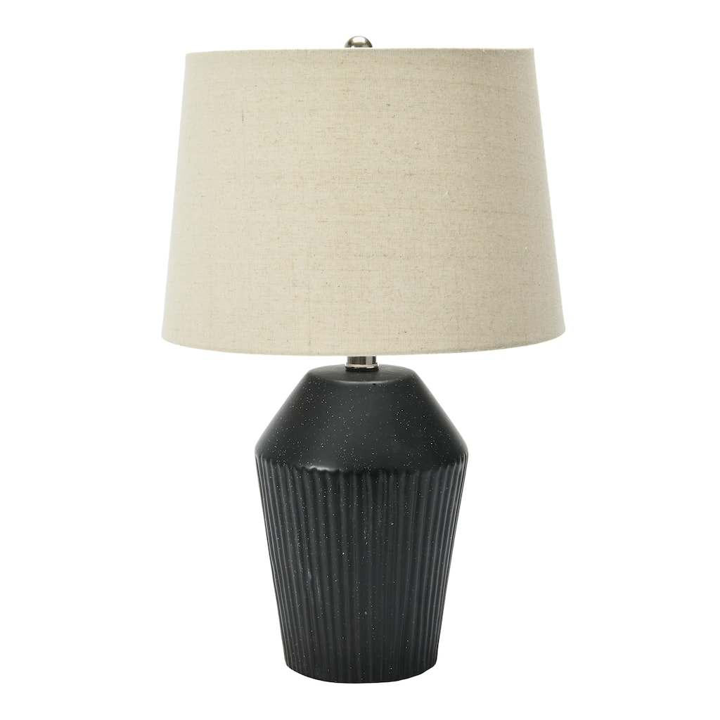 Stoneware Desk Lamp - 13.0"L x 13.0"W x 20.8"H