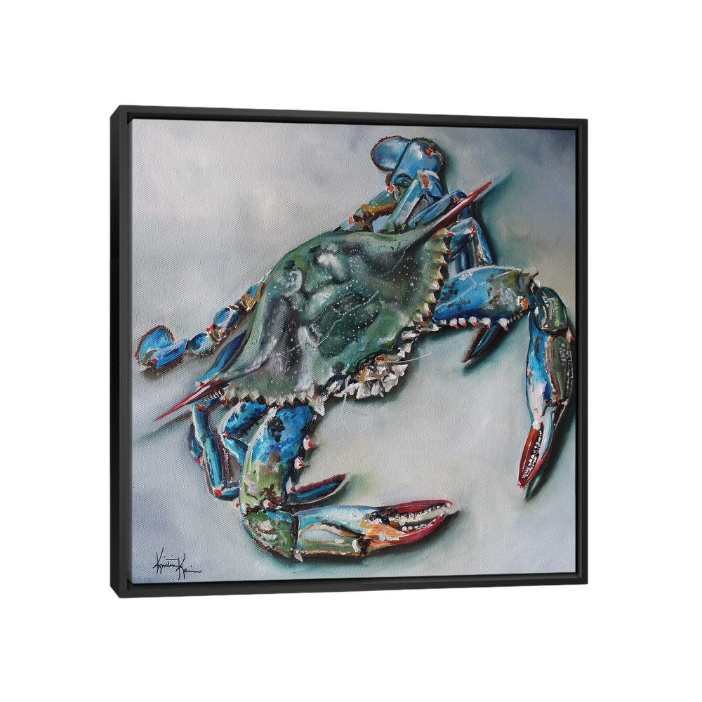 iCanvas "Blue Crab" by Kristine Kainer Framed Canvas Print