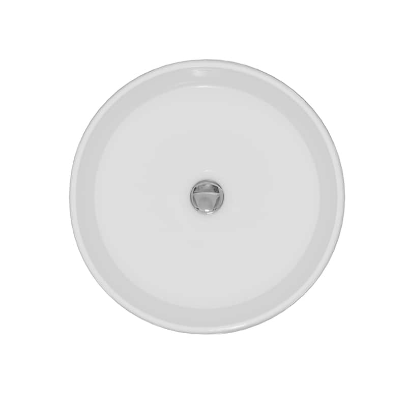 Karran Valera 18" Vitreous China Vessel Bathroom Sink in White