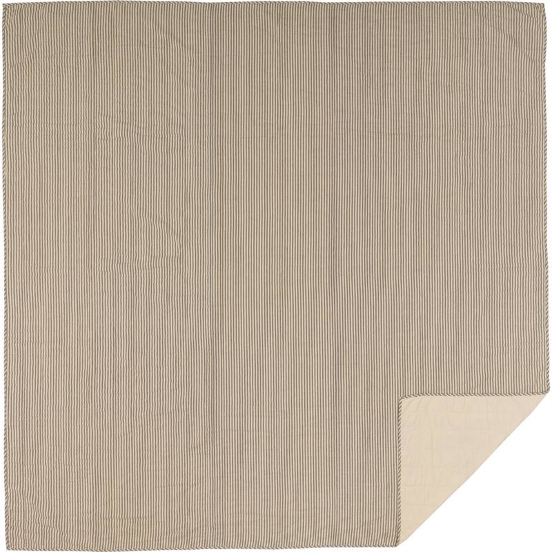 Sawyer Mill Ticking Stripe Quilted Coverlet