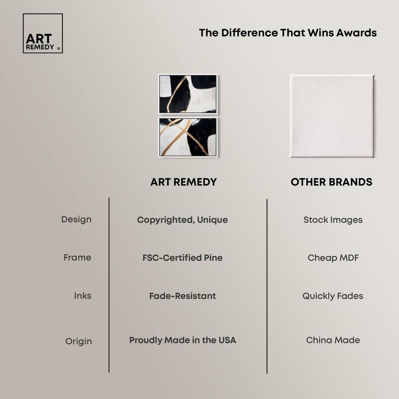 Rhythm of Contrast Canvas Set of 2 by Art Remedy