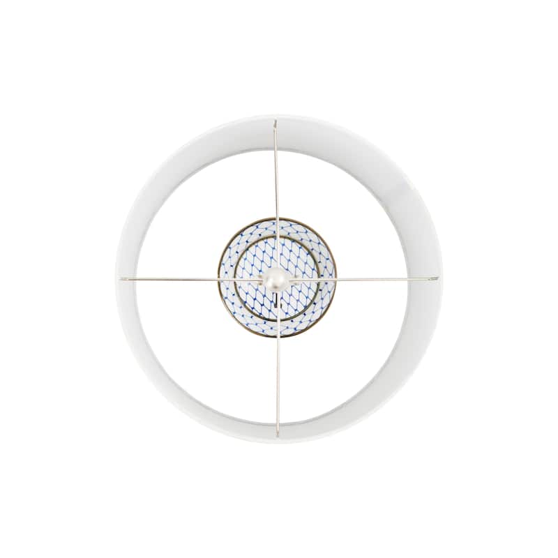 Ceramic Table Lamp with Linen Shade