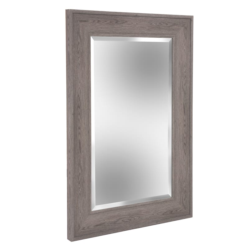 Allan Andrews Ashford Gray Rectangular Framed Wall Mirror