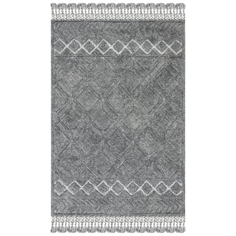 SAFAVIEH Handmade Casablanca Shag Raika Tribal Wool Rug
