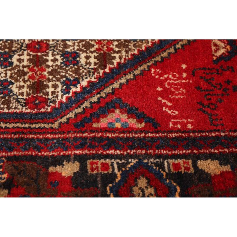 ECARPETGALLERY Hand-knotted Anatolian Vintage Red Wool Rug - 3'5 x 9'8