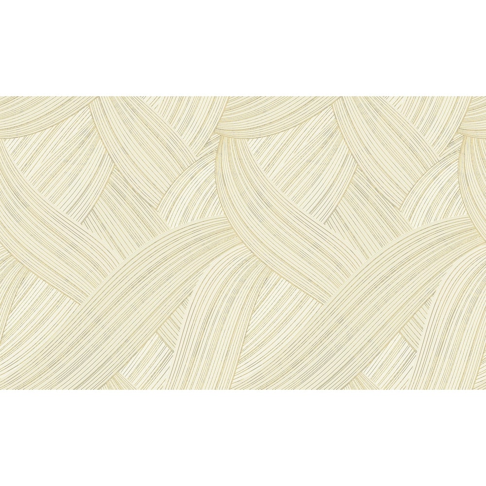 Galerie Wallcoverings Italian Design Collection Unito Geometric Lines Vinyl on Non-woven Metallic Wallpaper Roll Double Width