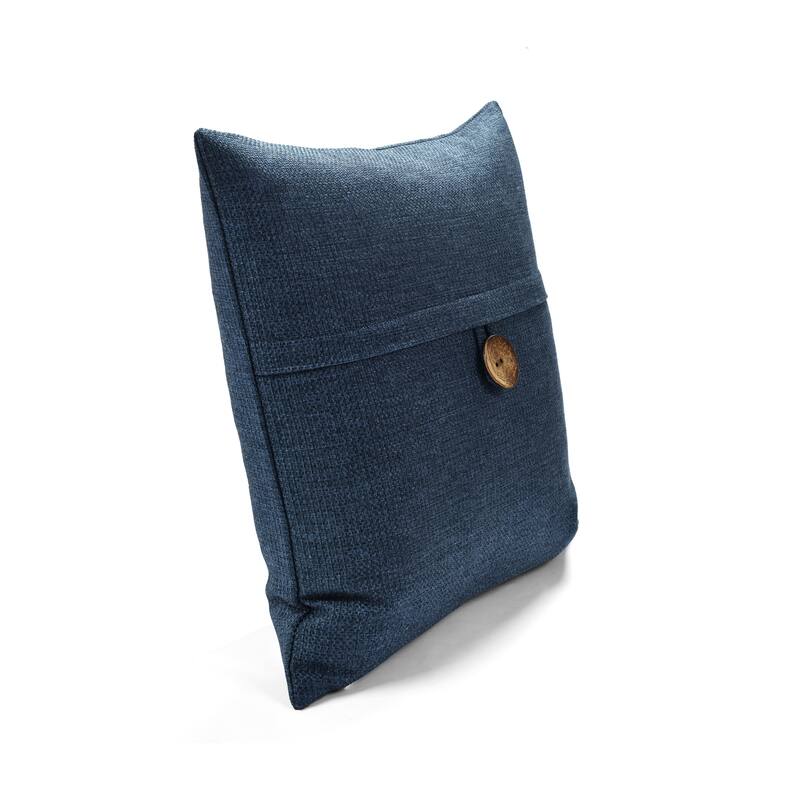 Lush Decor Clayton Woven Button Decorative Pillow Cover