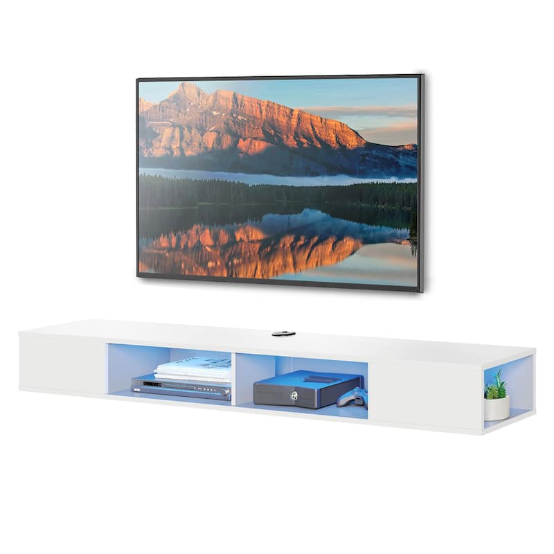 70 inch Floating TV Shelf for Wall, Entertainment Center for Living Room