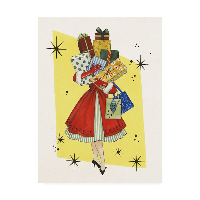 Grace Popp 'Vintage Christmas Ii' Canvas Art