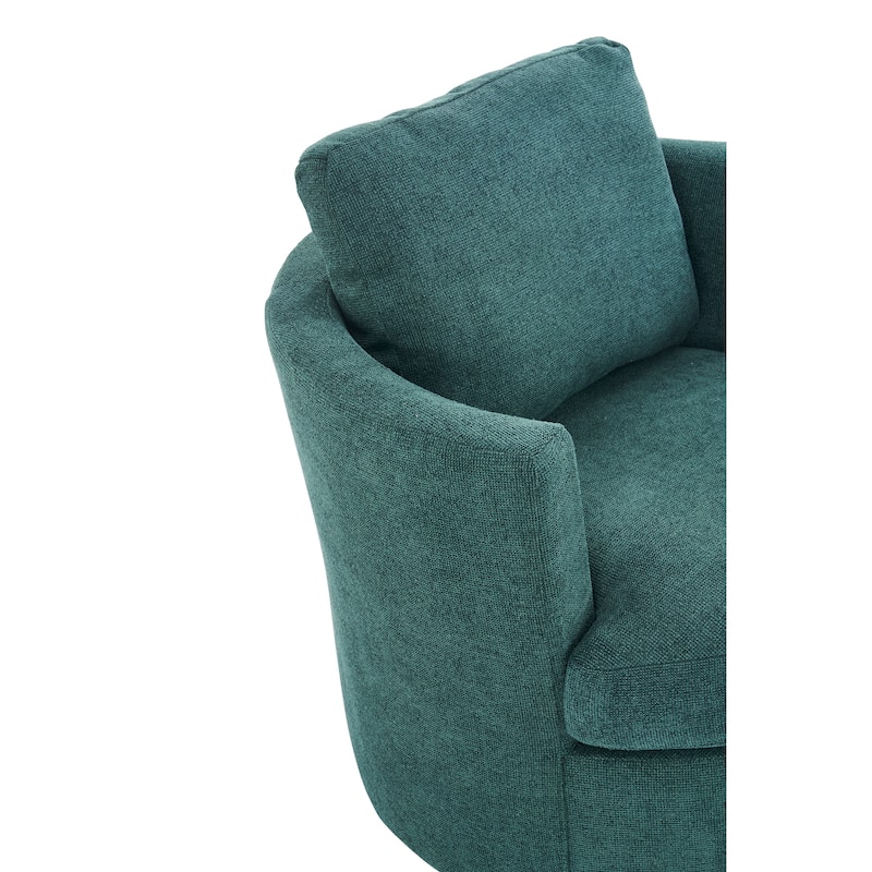 29.5" Polyester Swivel Arm Chair