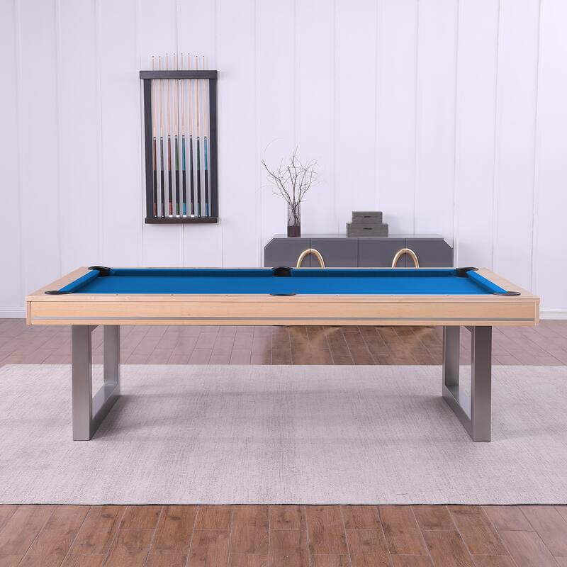 Maple Harmony 8ft Billiard Slate Pool Table with Dining Top - Purple