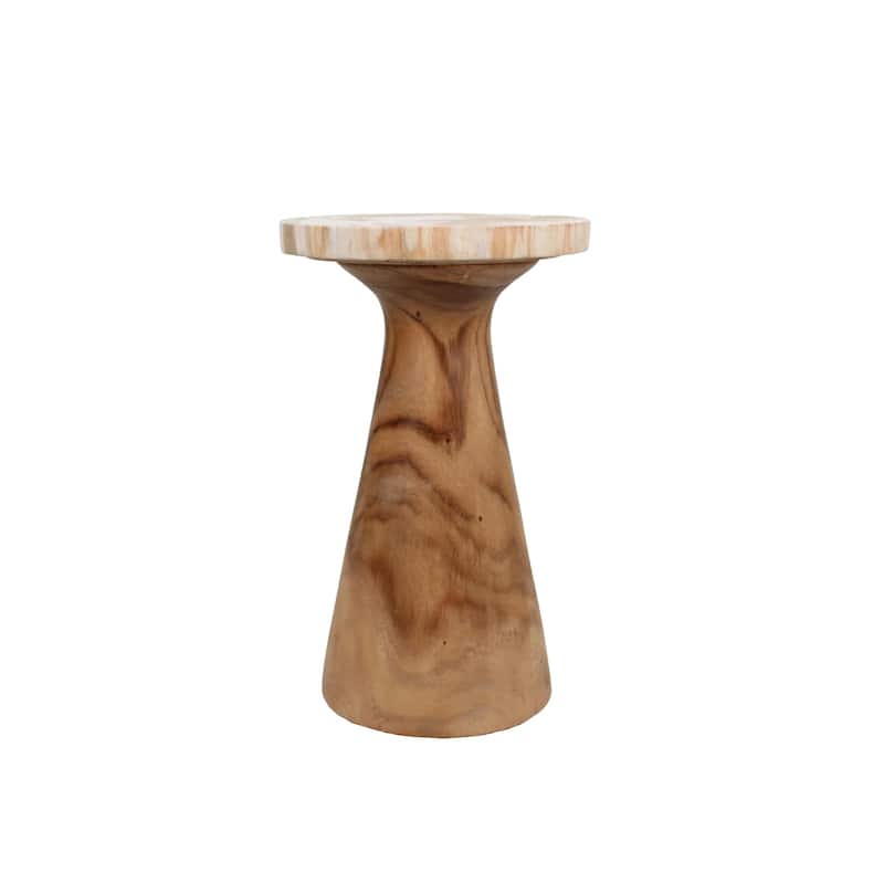 Kayu Petrified Wood Pedestal Table by East at Main