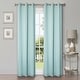 preview thumbnail 82 of 129, Superior Solid Machine Washable Room Darkening Grommet Curtains, Set of 2 42" x 108" - Green Lily