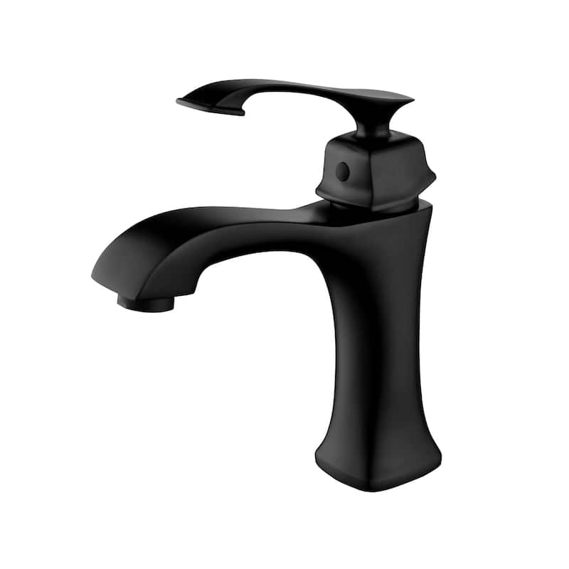 Single Hole Bathroom Sink Faucet Single Handle Bathroom Faucet Modern Lavatory Basin Vanity Tap With Valve, NO DRAIN