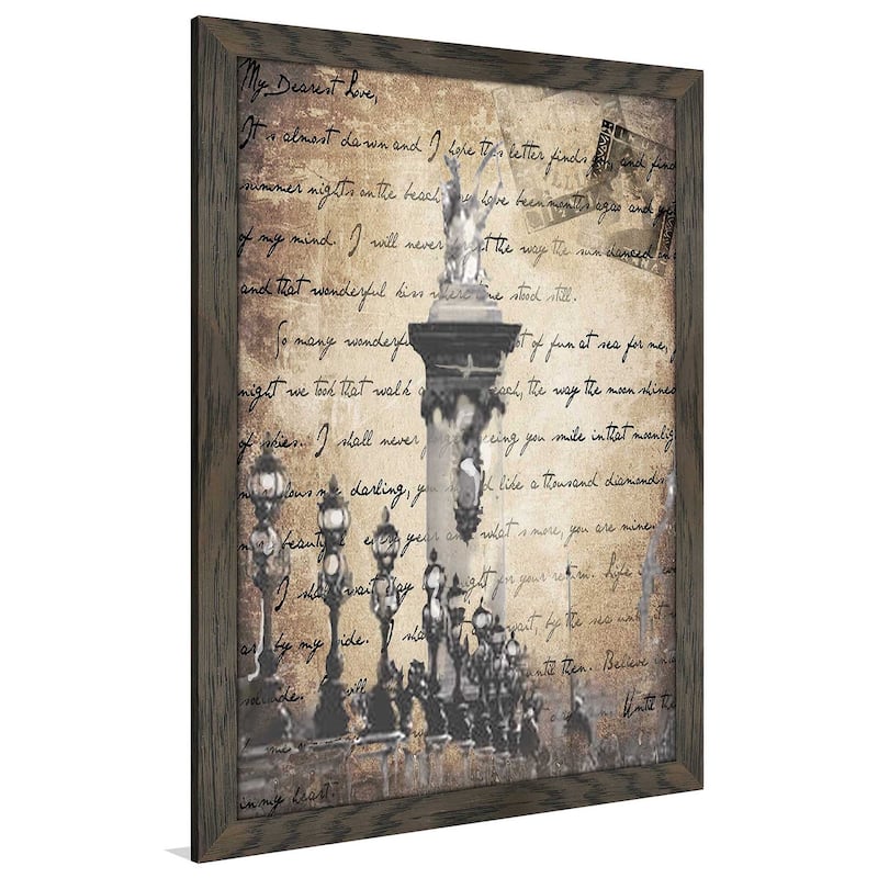 "Vintage Paris 3 in Sepia" by Jodi Print on Acrylic