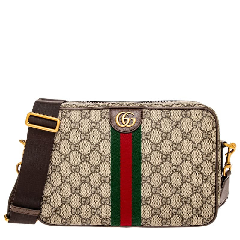 Gucci Men's Ophidia Medium Messenger Bag - Beige