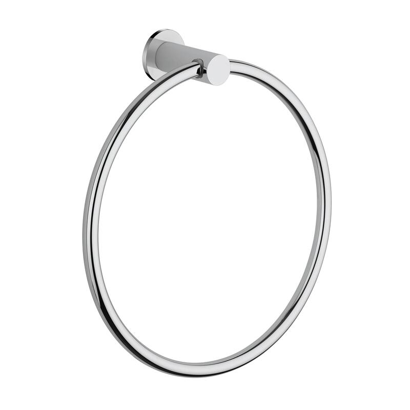 Round Collection Wall Mounted Bathroom Towel Ring - Platinum/Chrome
