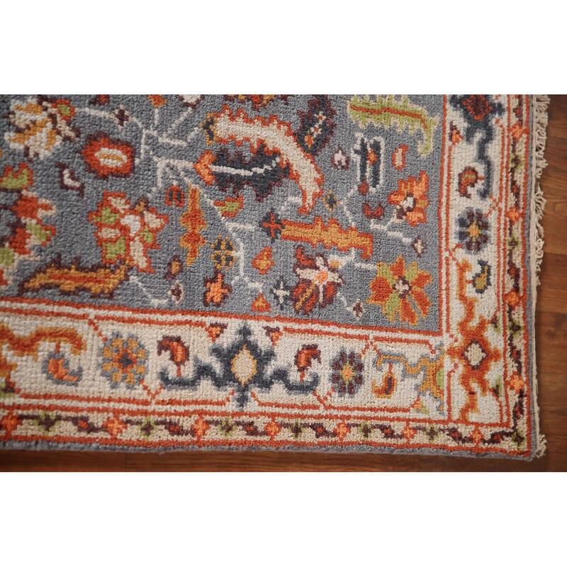 Gray Heriz Indian Area Rug Handmade Wool Carpet - 3'2"x 5'1"