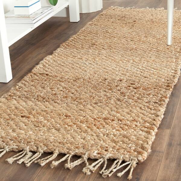 Shop Safavieh Handmade Natural Fiber Ritsuko Jute Rug With Fringe On Sale Overstock 8386437