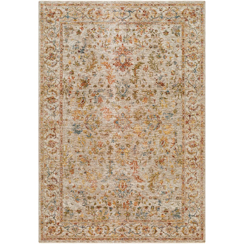 Raiden Traditional Area Rug - 9' x 12' 2" - Tan/Blue