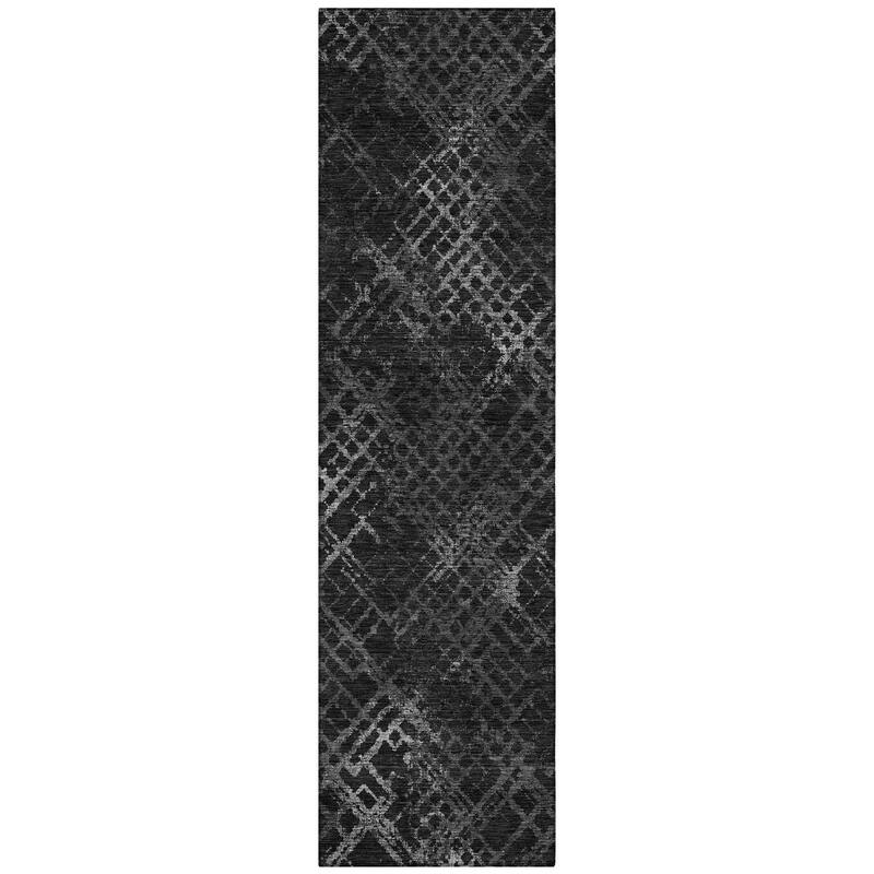Machine Washable Indoor/ Outdoor Chantille Vintage Trellis Rug