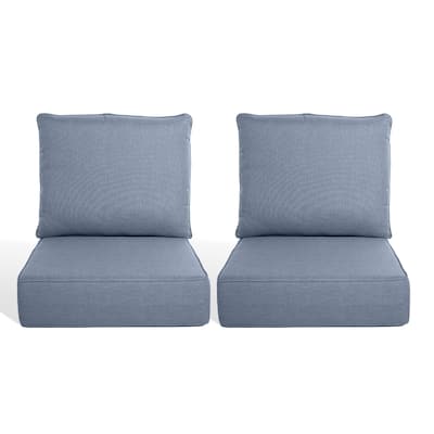 Pocassy 22"x24"x6" Inch Thick Cushions Pillows Indoor Outdoor Cushion 4 Set