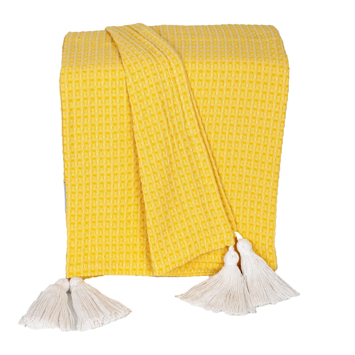 Best Designed Yellow Cotton Throw from Parkland Collection
