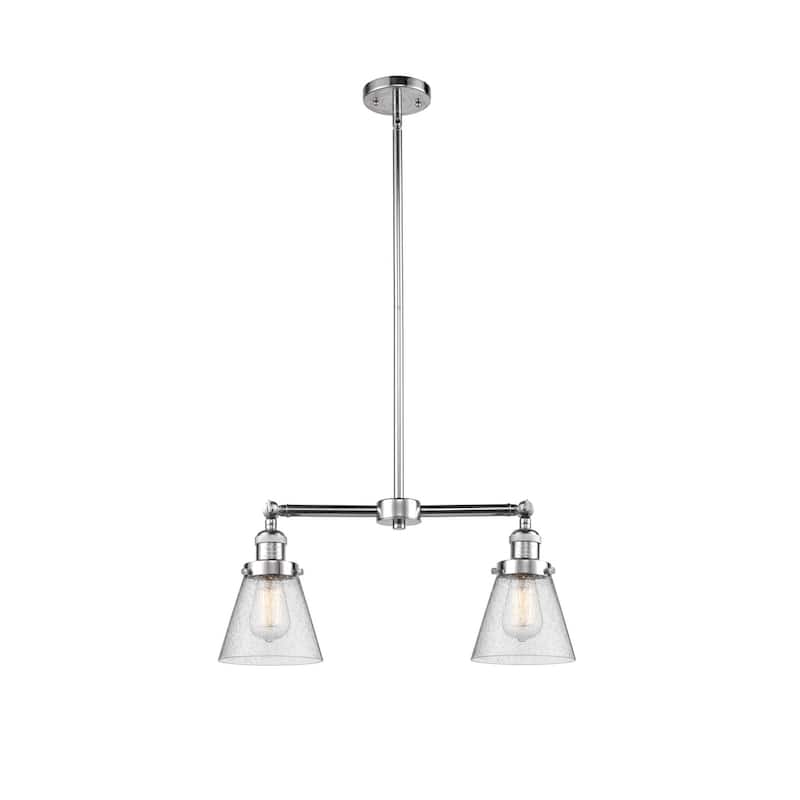 Innovations Lighting Small Cone 2 Light 21" Wide Linear Chandelier