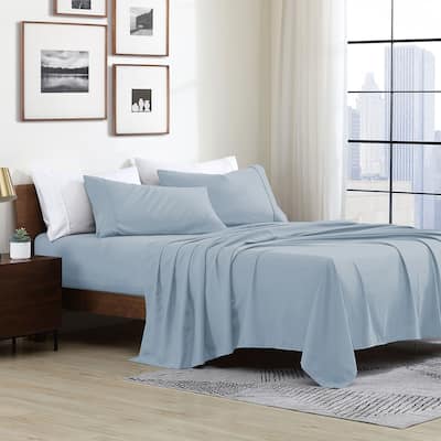 Swift Home Double Brushed Ultra Soft Microfiber Sheets 4-Piece Sheet Set Bedding Set - Assorted Colors