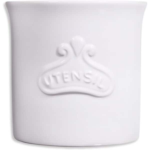 slide 1 of 99, Palais Essentials Ceramic Utensil Crock Utensil Holder White"Utensil"