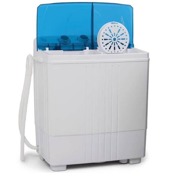 Della Small Compact Portable Washing Machine Top Load 11lbs Capacity with  Spin and Dryer, White - standard - Bed Bath & Beyond - 16271145