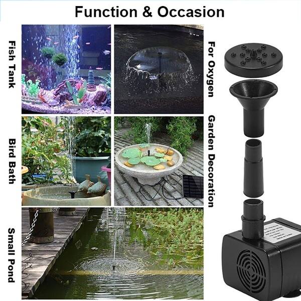 1.4W 180L/H Solar Powered Water Fountain Garden Pool Pond Aquarium Water Pump UK 1.4W 180L/H Solar Powered Water Fountain Garden Pool Pond Aquarium Water Pump UK