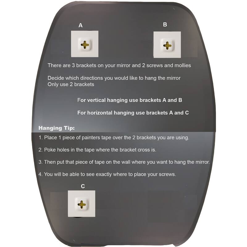 Sydney Mini 22 in. W x 28 in. H Oval Polished Frameless Bathroom Vanity Mirror - 22" x 28"
