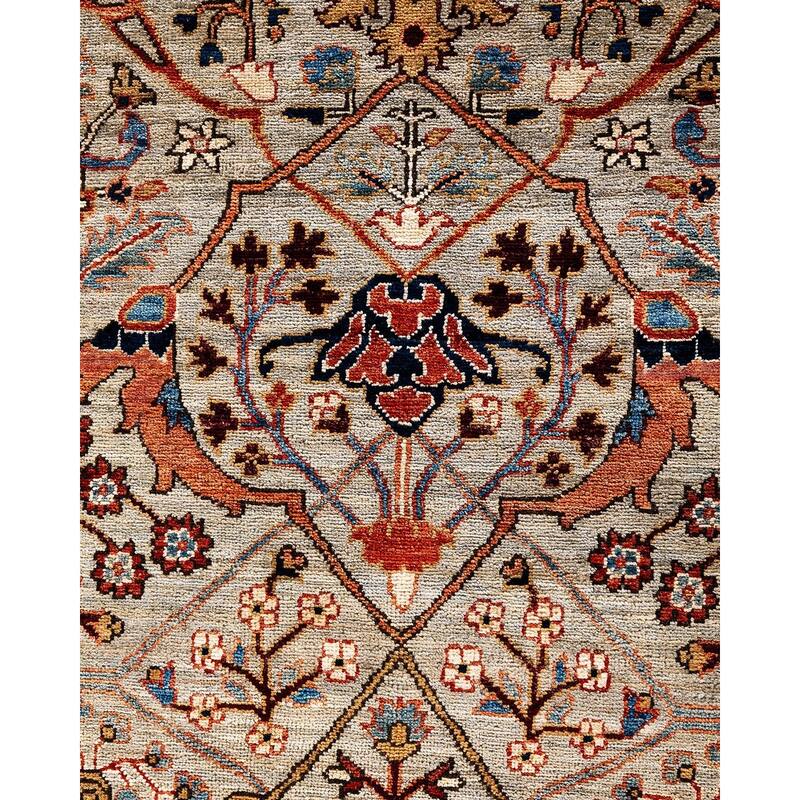 Serapi One-of-a-Kind Hand-Knotted Area Rug - Beige, 9' 0" x 11' 10" - 9' 0" x 11' 10"