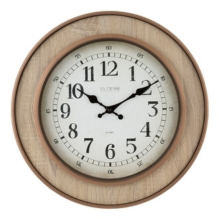 La Crosse Clock 16 Inch Livingston Quartz Wall Clock