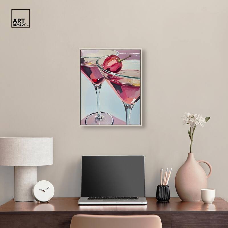 Cherry Cosmo Canvas by Art Remedy