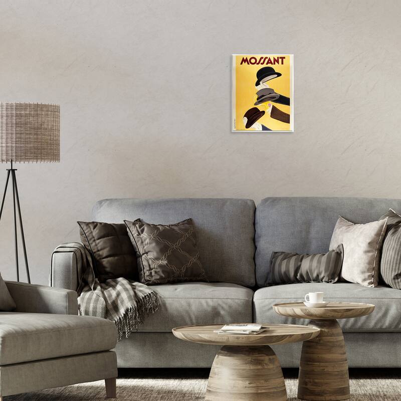 Stupell Vintage Top Hat Advertisement Wall Plaque Art Design By Marcus Jules