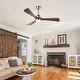 preview thumbnail 75 of 189, Sofucor 42"/48"/ 52"/60"Noiseless Walnut Wood Ceiling Fan with Remote Control, Integrated Light Optional