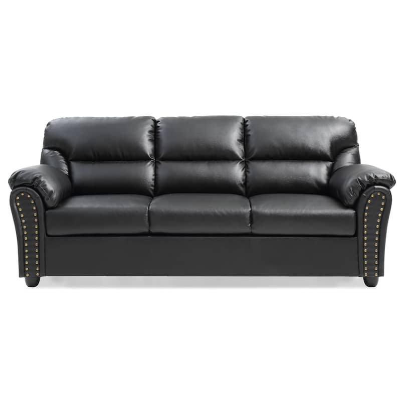 Olney Faux Leather Sofa