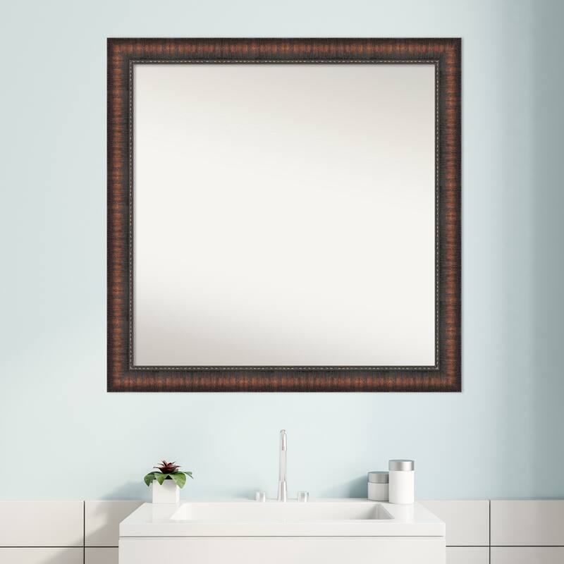 Caleb Brown Non-Beveled Framed Bathroom Vanity Wall Mirror - Caleb Brown